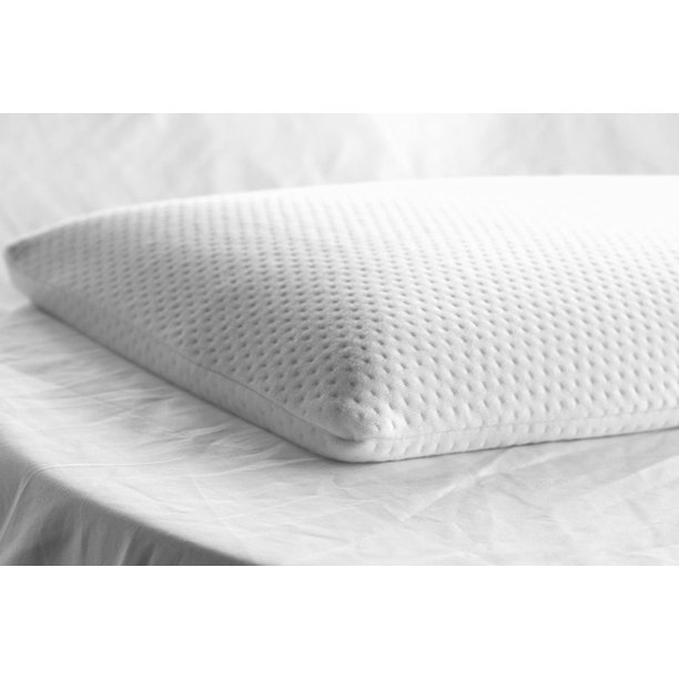 Low Profile Slim Hypoallergenic Firm Memory Foam Pillow Walmart Com