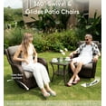 thumbnail image 3 of Bellefurn Luxury Patio Swivel Rocker Chairs Wicker Rocking Chair,Outdoor Swivel Chairs Set of 2,Swivel Glider Lounge Chairs with Side Table for Patio Balcony,Porch,Garden, 3 of 11