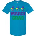 thumbnail image 3 of Inktastic Mardi Gras Fleur De Lis Trio T-Shirt, 3 of 5
