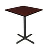 Cain 36" Square Cafe Table, Multiple Colors