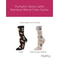 thumbnail image 2 of MeMoi Pumpkin Spice Latte Bamboo Blend Crew Socks - Mens - Male, 2 of 7