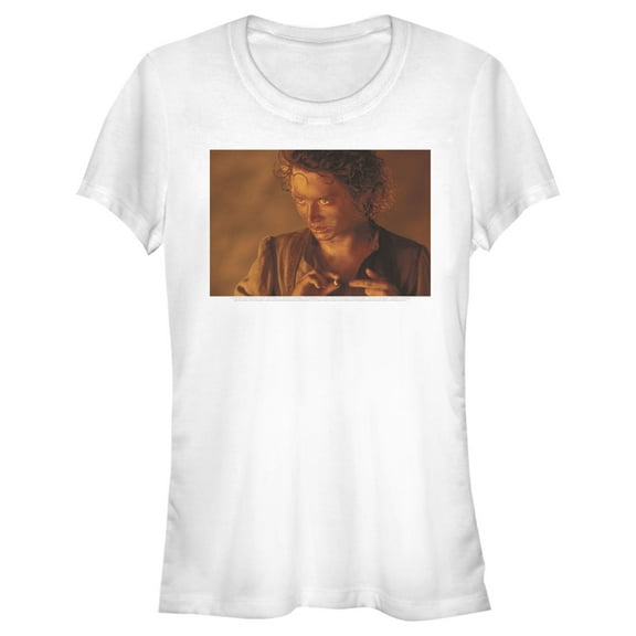 Junior's The Lord of the Rings Fellowship of the Ring Frodo and the Ring Graphic Tee White Large