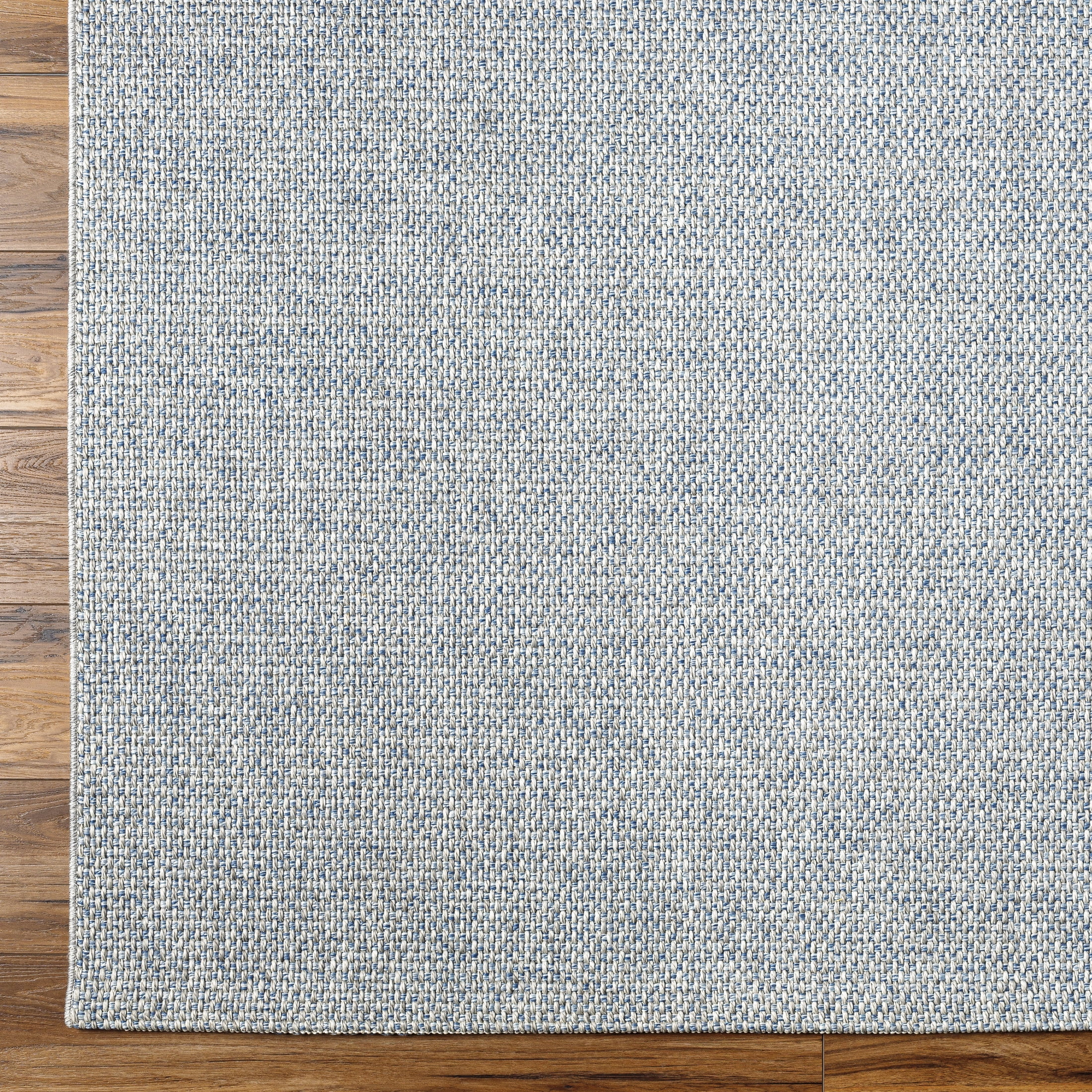 Livabliss x Becki Owens Birdie Neutral Indoor/Outdoor Area Rug,6'4" x 9',Light Blue