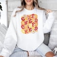 thumbnail image 3 of Chiefs Groovy Floral Sweatshirt School Spirit for Kids & Adults White Sweatshirt Adult Medium, 3 of 3