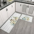 thumbnail image 2 of Boho Floral Flower Kitchen Rugs and Mats Set of 2, 2 of 7