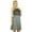 Gray, variant on Bimba Women Knee Length Cotton Shift Dress Summer Casual Clothing