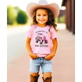 thumbnail image 2 of Promoted to Big Sister Pink Tractor Shirt for Girls Farm Sibling Reveal Pregnancy Announcement Tee Pink Shirt 18 Months, 2 of 7