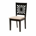thumbnail image 2 of Baxton Studio Olympia Grey Fabric and Espresso Brown Wood 7-Piece Dining Set, 2 of 9