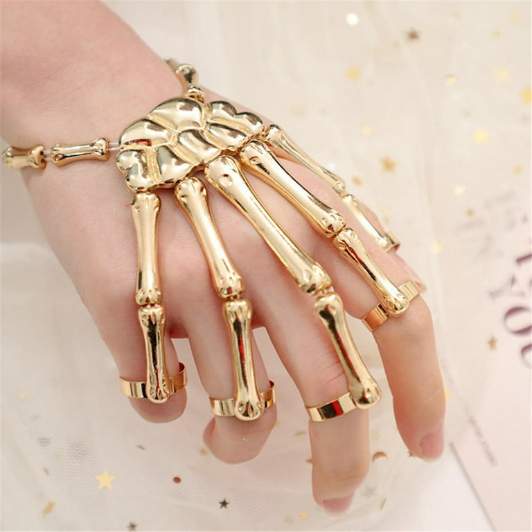 Skeleton hand bracelet sale men