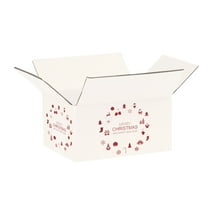 Ucanpack 50 Pcs Christmas Mailer Box 8x8x4", Made In USA- New Year Holiday Mailing Gift Boxes, WhiteDecorative Shipping Boxes, Gift Boxes In Bulk, Tuck Top Boxes