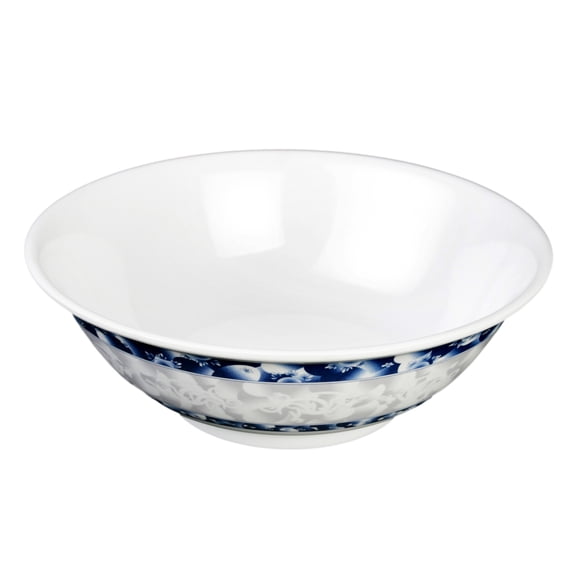 Excellante Blue Dragon Melamine Dinnerware Collection 70 Oz, 9 3/4" Rimless Bowl, Comes in Dozen