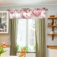 thumbnail image 4 of Valentine's Day Hearts Balloons Curtain Valances Farmhouse Design Window Treatment Decor Blackout Rod Pocket for Windows Living Room Kitchen 54" x 18", 4 of 5