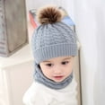 thumbnail image 6 of Baby Boys Girls Knit Hats Winter Fleece Skiing Winter Caps with Warm Ear Flap …, 6 of 8