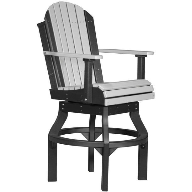 poly adirondack swivel chairs - set of 2 - bar height - walmart