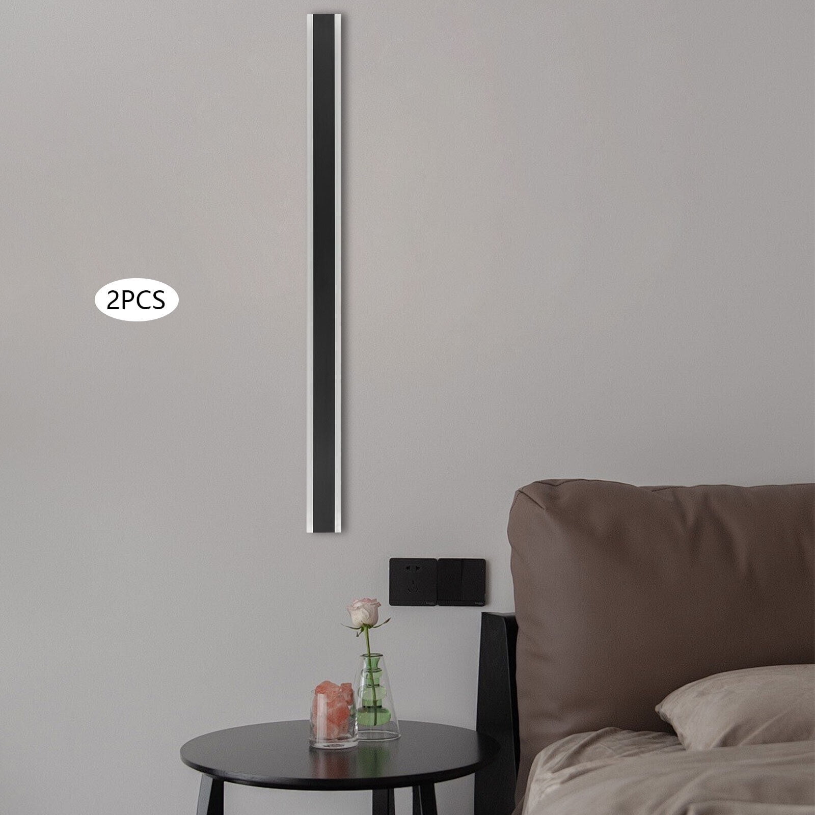 Modern Outdoor Wall Light, Wall Mount Lighting Fixture, 2Pcs Wall Lights