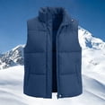 thumbnail image 4 of Yutgune Women's Puffer Vest Stand Collar Zip Up Sleeveless Jacket with Pockets Winter, 4 of 6