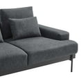 thumbnail image 6 of Modway Proximity Upholstered Polyester Fabric Loveseat in Charcoal, 6 of 8