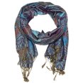 thumbnail image 2 of Falari Women's Paisley Woven Pashmina Shawl Wrap Scarf 80" x 27" Color # 11, 2 of 3