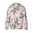 thumbnail image 3 of Balery Lilies Flowers Men's Women's UPF 50+ Sun Protection Lightweight Hoodie Performance Long Sleeve Shirt for Fishing Running-Small, 3 of 9
