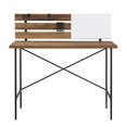 thumbnail image 4 of Walker Edison Small Slatted Wood Laptop Computer Writing Desk Home Office Workstation, 42 Inch, Rustic Oak, 4 of 5