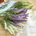 thumbnail image 1 of Visland 4PCS Artificial Lavender – Faux Plants for Crafting or Home Decor – Great for Pairing With Bundles of Other Fake/Dried Flowers to Create Lovely Wedding Bouquets, 1 of 7