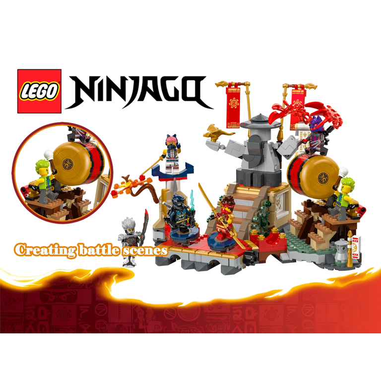 LEGO NINJAGO 71818 Tournament Battle Arena – 659 Piece Build