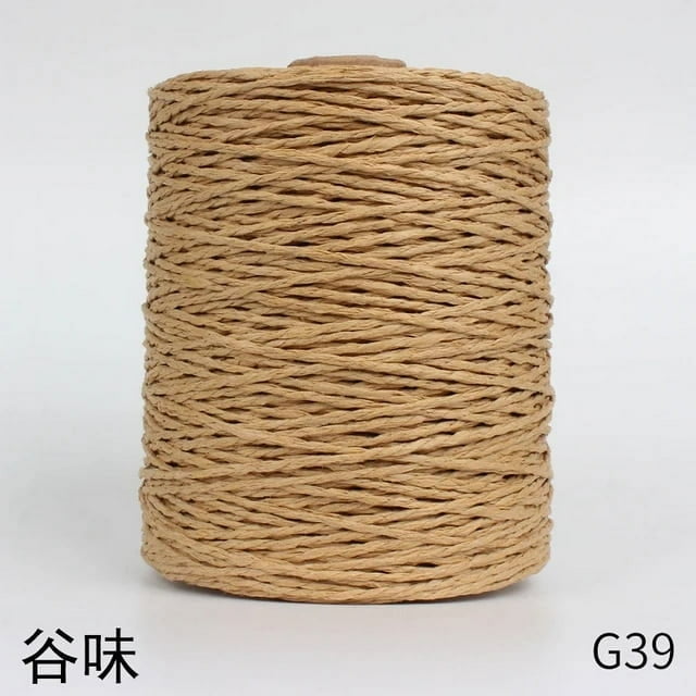 Raffia Yarn Knitting Crochet Paper Straw Rope Thread For Weaving Summer Handmade Hat Basket Handcrafts Tricots DIY Material Rug