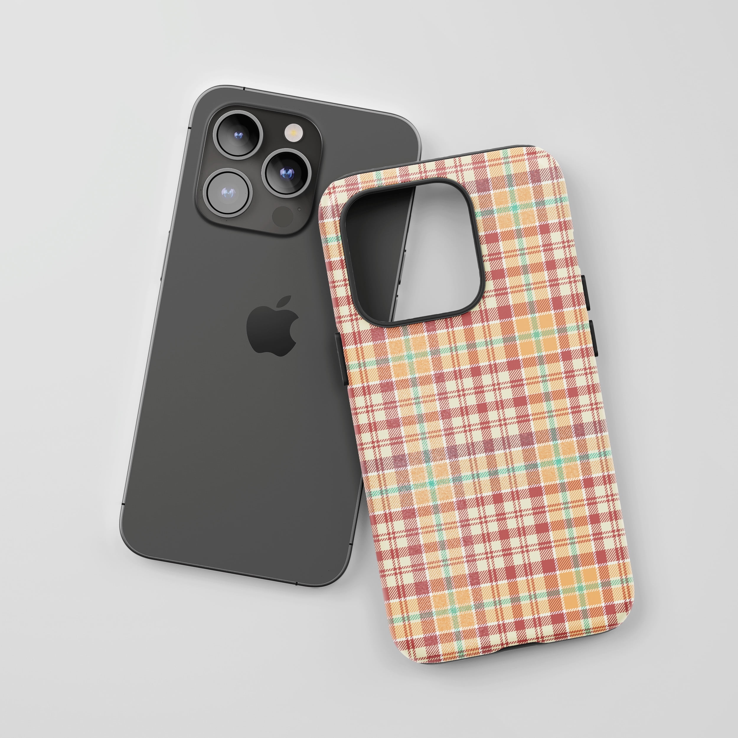 Plaid Design for All iPhone Series Tough Phone Case