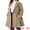 Khaki, variant on DARING DIVA Women's Plus Size A Line Notched Lapel Double Breasted Coat 4X Khaki