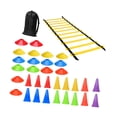 thumbnail image 4 of Kit de deportes de entrenamiento de fútbol, ​​escala de velocidad de agilidad con conos, agilidad de equipos de entrenamiento de velocidad de la 34pcs, 4 of 8