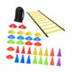 thumbnail image 4 of Kit de deportes de entrenamiento de fútbol, ​​escala de velocidad de agilidad con conos, agilidad de equipos de entrenamiento de velocidad de la 34pcs, 4 of 8