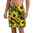 thumbnail image 2 of Naloa Sunflowers In Vintage Men's Beach Shorts, Surfing shorts, Swim trunks, Quick Dry Swim Trunks for Surfing Beach Fun - X-Large, 2 of 9