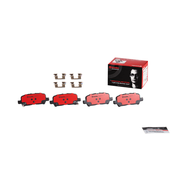 Brembo 11-13 Chevrolet Impala/14-16 Impala Limited Rear Premium NAO Ceramic OE Equivalent Pad