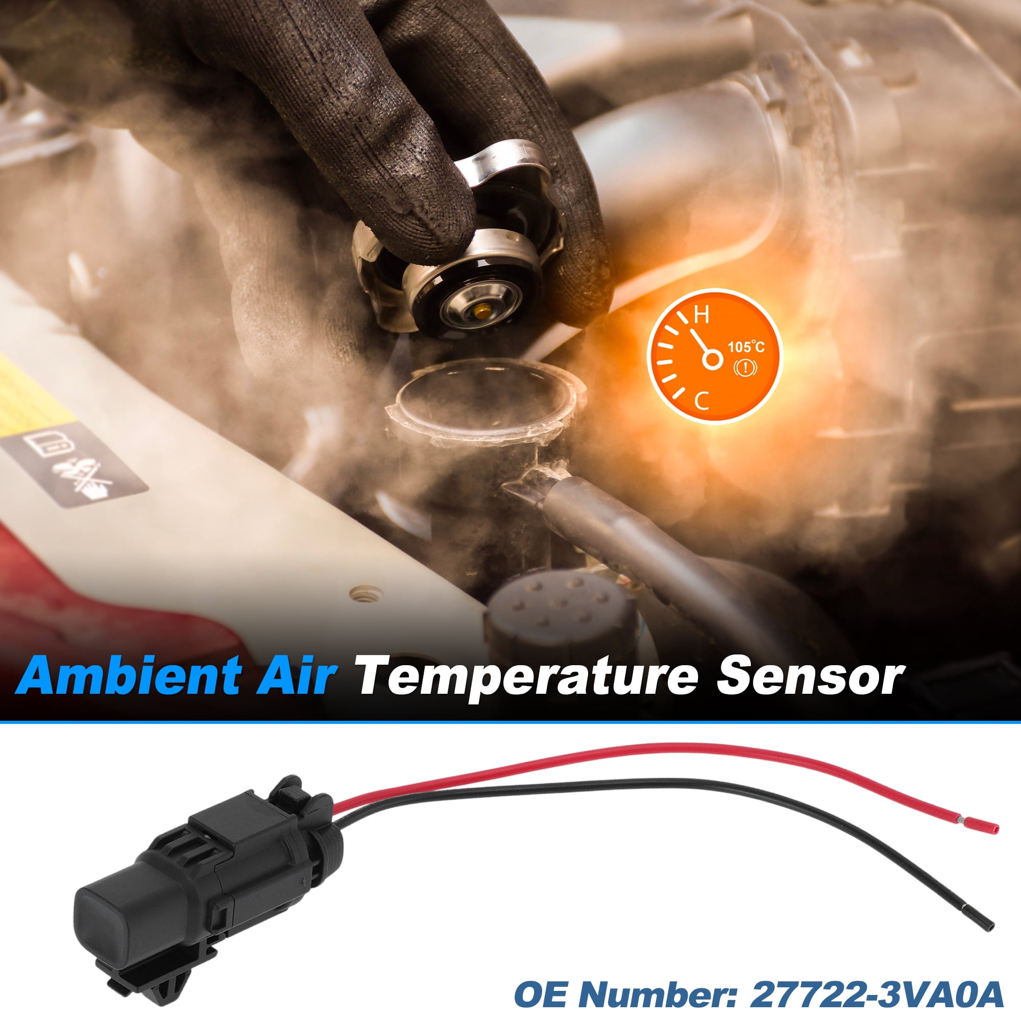 Unique Bargains No.27722-3VA0A Ambient Air Temperature Sensor for Nissan 350Z and Rogue