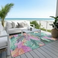 thumbnail image 6 of Addison Rugs Chantille Indoor/Outdoor Transitional Geometric, Abstract Teal Washable Rectangle Rug, 10' x 14', 6 of 6