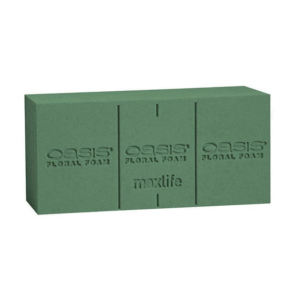 Oasis Floral Maxlife Standard Foam Bricks, Green (Pack of 4) Walmart