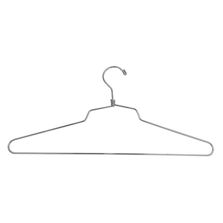 Econoco SLD-16 16 in. Steel Blouse & Dress Hanger with Regular Hook - Chrome Pack of 100