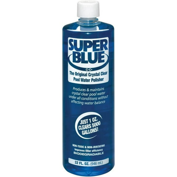 Robarb R20154 Super Blue Clarifier 1-Quart Crystal Clear Pool Water Polisher