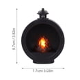 thumbnail image 2 of Round Fireplace Light 3.82in Faux Flame Figurine Tabletop Wall Mount for Indoor Outdoor Desktop Decor Housewarming Holiday Home Decoration Gold, 2 of 2