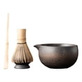 thumbnail image 1 of Juego completo de utensilios para té Matcha con batidor y cuenco de bambú cuenco gris, 1 of 9