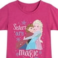thumbnail image 3 of Frozen - Winter - Sisters Are Magic - Toddler & Youth Girls Short Sleeve Graphic T-Shirt, 3 of 5