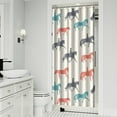 thumbnail image 2 of Wild Horse & Rural Landscape Shower Curtain - Waterproof Machine Washable Bathroom Drape, Elegant Farmhouse Print with Metal Grommets 36x72 Inches, 2 of 5
