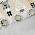 thumbnail image 4 of jejeloiu Happy New Year Black Out Curtains,Beige Khaki Curtains Pack of 2 (42x63 Each),Christmas Nutcraker Soldier Bedroom Curtains For Teens,Ultra Soft Home Decor, 4 of 6