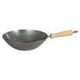 thumbnail image 1 of Typhoon Carbon Steel Wok 10.5' Flat-Bottomed with Bamboo Handle, 1 of 2