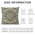thumbnail image 5 of Orinice  Batik Throw Pillow Cushion Cover, Oriental Vintage Paisley Batik Pattern with Eastern Motifs in Flat Boho Art Design, Decorative Square Accent Pillow Case,  White, 5 of 5