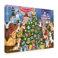 thumbnail image 2 of Tomoyo Pitcher 'Puppies Christmas Tree' Canvas Art, 2 of 3