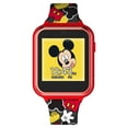thumbnail image 3 of Disney Mickey Mouse Unisex Child Interactive Smart Watch 40mm in Red Silicone Strap (MK4089), 3 of 5
