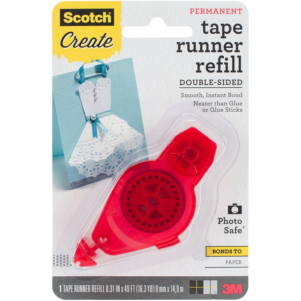 Scotch Adhesive Dot Roller Refill.31"X49', For Use In 55 Walmart Canada
