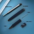 thumbnail image 4 of shiyou-2PCS Ballpoint Pen + Pencil, Multi-Function Medium Point Boligrafos, Dual-ended Pen with Black Ink for School with Gift Box, Office Work Pens for Meeting Recording, Handwritten Drafts, White+B, 4 of 4
