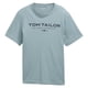 thumbnail image 1 of TOM TAILOR Camiseta para hombre - camiseta estampada, cuello redondo, corte recto, algodón Verde menta L (Large), 1 of 6